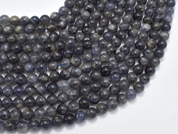 Iolite Beads, 6mm (6.5mm) Round Beads, 15.5 Inch-Gems: Round & Faceted-BeadXpert