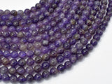 Amethyst Beads, 6mm(6.6mm) Round-Gems: Round & Faceted-BeadXpert