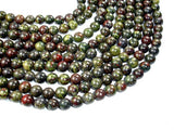 Dragon Blood Jasper Beads, 10mm Round Beads-BeadXpert