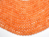 Jade Beads-Orange, 8mm Round Beads-Gems: Round & Faceted-BeadXpert