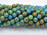 Turquoise Howlite-Blue & Green, 8mm Round Beads-Gems: Round & Faceted-BeadXpert
