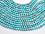 Turquoise Howlite - Blue, 6mm, Round-BeadXpert