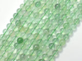 Green Fluorite Beads, 6mm (6.5mm) Round-Gems: Round & Faceted-BeadXpert