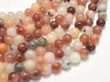 Jade - Multicolor, 8mm Round-Gems: Round & Faceted-BeadXpert