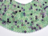 Fluorite, Rainbow Fluorite, 6mm Faceted Round-BeadXpert