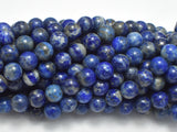 Lapis Lazuli, 8mm Blue Round Beads-BeadXpert