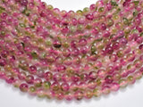 Jade-Fuchsia Green White 8mm Round-BeadXpert