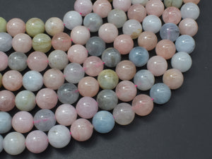 Beryl Beads, Aquamarine, Morganite, Heliodor, 10mm, Round-Gems: Round & Faceted-BeadXpert