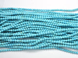 Turquoise Howlite - Blue, 4mm, Round-BeadXpert