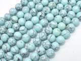 Turquoise Howlite-Light Blue, 8mm Round-Gems: Round & Faceted-BeadXpert
