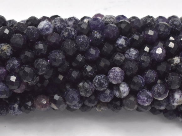 Sugilite Beads, 4mm Micro Faceted Round-Gems: Round & Faceted-BeadXpert