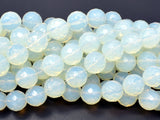 White Opalite Beads, 12mm Faceted Round Beads-Gems: Round & Faceted-BeadXpert