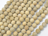 Matte Silkwood Beads, 6mm Round Beads-Wood-BeadXpert