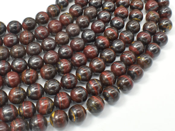 Tiger Iron Beads, Round, 8mm-Gems: Round & Faceted-BeadXpert