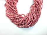 Rhodonite Beads, Pink Rhodonite, 4mm (4.6mm) Round-BeadXpert