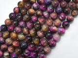 Tiger Eye - Fuchsia, 8mm, Round-BeadXpert