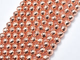Hematite Beads-Rose Gold, 8mm Faceted Round-Gems: Round & Faceted-BeadXpert