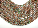 Red Green Garnet, 10mm Round Beads-BeadXpert