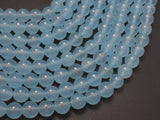 Jade - Aqua Blue, 8mm (8.3mm) Round-Gems: Round & Faceted-BeadXpert
