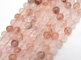 Red Hematoid Quartz, 8mm, Round, 16 Inch-BeadXpert