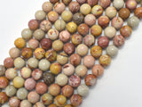 African Agate, 8mm, Round, 15.5 Inch-BeadXpert