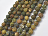 Matte Rhyolite Beads, 8mm, Round Beads-Gems: Round & Faceted-BeadXpert