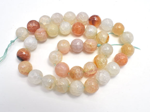 Dragon Vein Agate Beads, 10mm Faceted Round Beads-BeadXpert