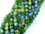 Agate Beads, Blue & Green, 6mm Faceted Round-Gems: Round & Faceted-BeadXpert