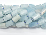 Aquamarine 7x11mm Faceted Tube-BeadXpert