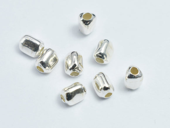 20pcs 925 Sterling Silver Triangle Tube Beads 3x3.9mm-BeadXpert