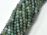 Moss Agate Beads, 4mm Round Beads-Gems: Round & Faceted-BeadXpert