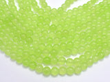 Jade - Light Green, 8mm (8.2mm) Round-Gems: Round & Faceted-BeadXpert