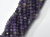 Amethyst Beads, 4x6mm Faceted Rondelle-Gems:Assorted Shape-BeadXpert