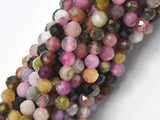 Watermelon Tourmaline Beads, 3mm Micro Faceted Round-Gems: Round & Faceted-BeadXpert
