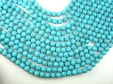Matte Howlite Turquoise Beads, 8mm Round Beads-BeadXpert
