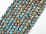 Blue Calsilica Jasper Beads, 6mm Faceted Round Beads-Gems: Round & Faceted-BeadXpert