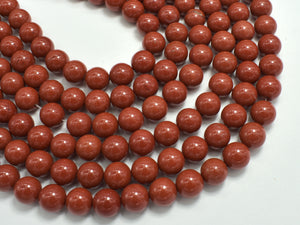 Red Jasper Beads, 8mm (8.7mm), Round Beads-BeadXpert