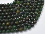 Green Mica Beads, Biotite Mica, 8mm Round-Gems: Round & Faceted-BeadXpert