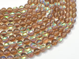 Mystic Aura Quartz- Smoky, 8mm (8.5mm) Round-Gems: Round & Faceted-BeadXpert