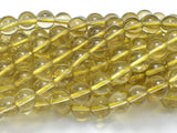Lemon Quartz Beads, 8mm (8.5mm) Round Beads-Gems: Round & Faceted-BeadXpert