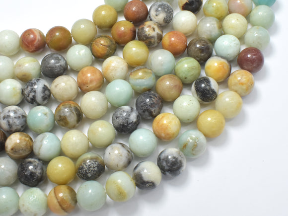 Amazonite, Round beads, 10mm ( 10.5 mm)-BeadXpert