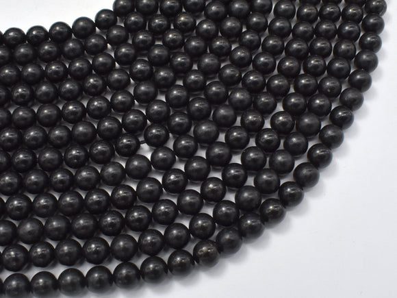 Genuine Shungite Beads, 6mm Round-Gems: Round & Faceted-BeadXpert