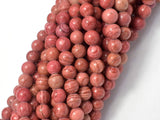 Pink Banded Jasper, 6mm Round Beads-Gems: Round & Faceted-BeadXpert