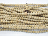 Matte Silkwood Beads, 6mm Round Beads-Wood-BeadXpert