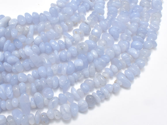 Blue Lace Agate Beads, Blue Chalcedony Beads, Pebble Chips, 6-10mm-Gems: Nugget,Chips,Drop-BeadXpert
