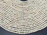 Fresh Water Pearl Beads-White, Approx 5-6mm Potato Beads-Pearls & Glass-BeadXpert