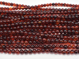 Amber Resin-Red, 6mm Round Beads, 26 Inch-Gems: Round & Faceted-BeadXpert