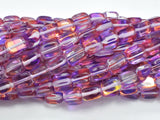 Mystic Aura Quartz - Purple, Red, 6x9mm, Nugget, 14.5 Inch-BeadXpert