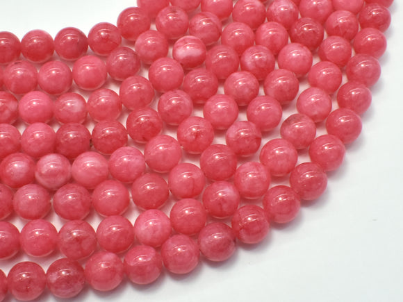 Jade Beads-Pink, 8mm Round Beads-Gems: Round & Faceted-BeadXpert