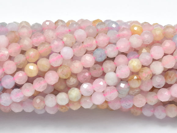 Beryl Beads, Aquamarine, Morganite, Heliodor, 3mm Micro Faceted Round-Gems: Round & Faceted-BeadXpert